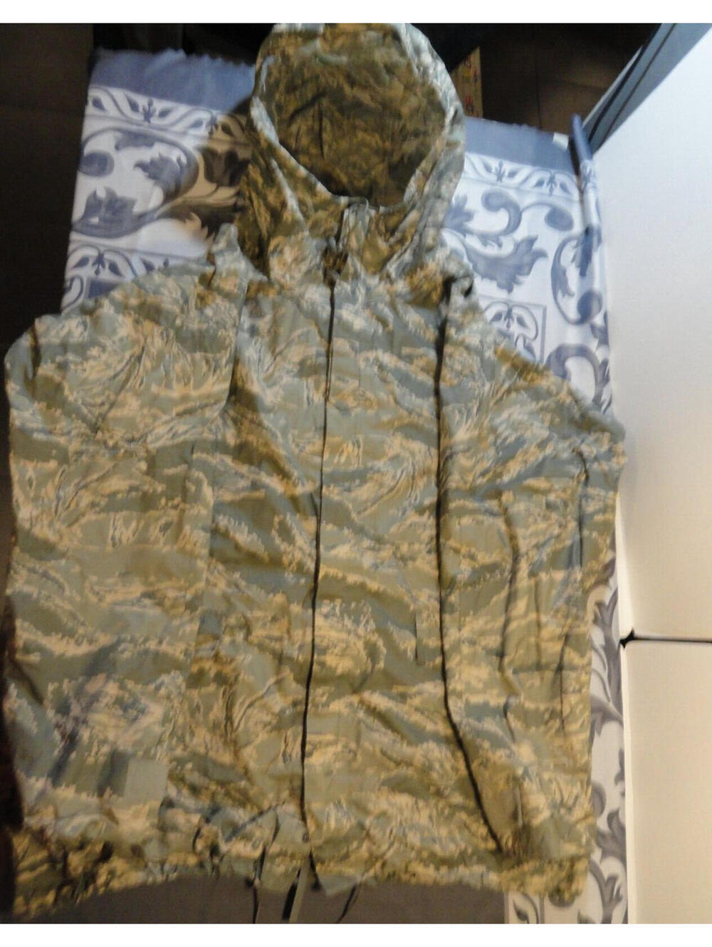 USGI ABU TIGER STRIPE IMPROVED RAINSUIT IRS WET WEATHER MILITARY ISSUE JACKET L